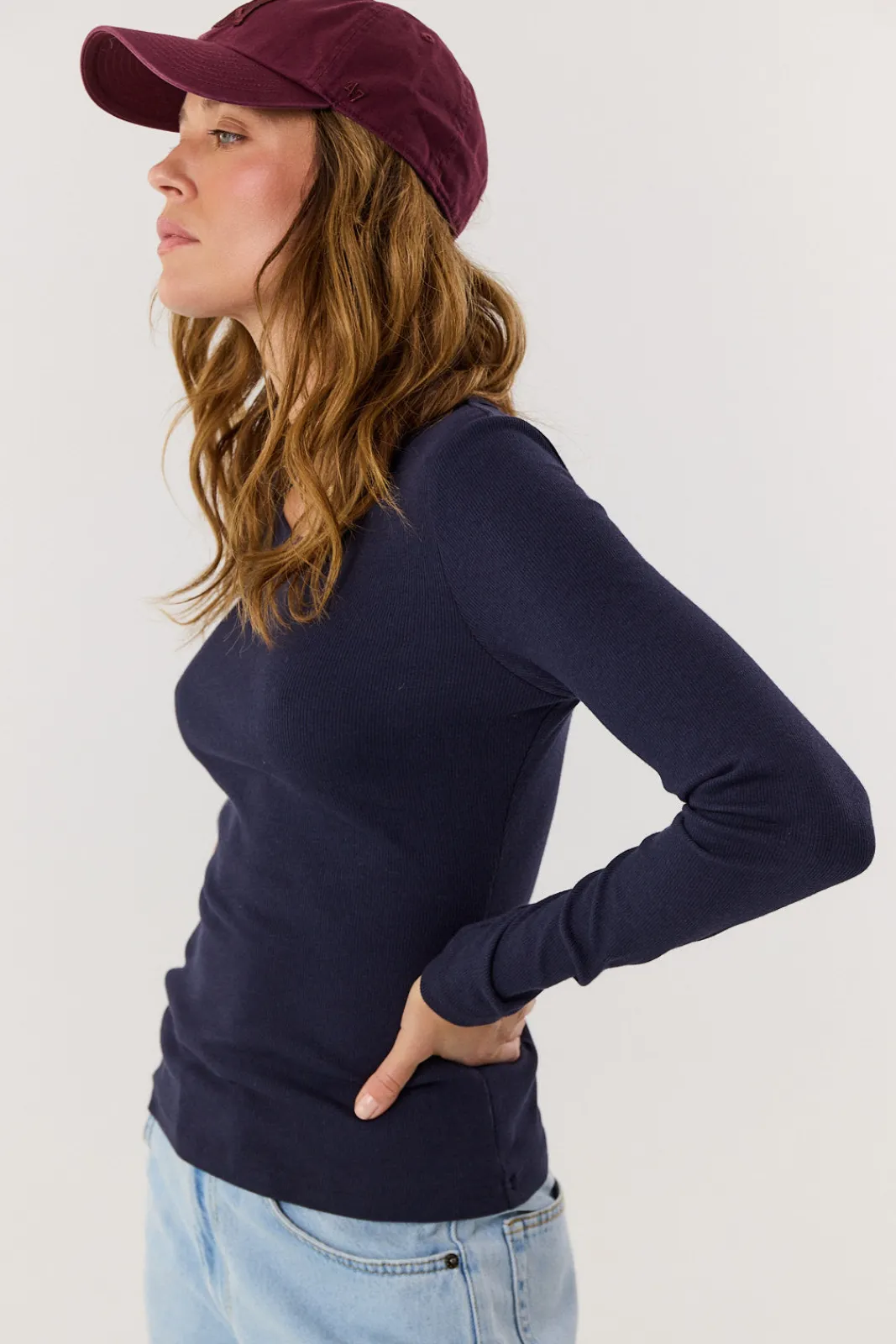 TALYA Longsleevy|Longsleevy^Longsleeve Bamboo navy