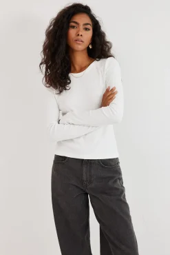 TALYA Longsleevy|Longsleevy^Longsleeve Bamboo off-white