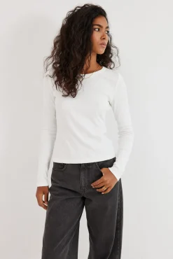 TALYA Longsleevy|Longsleevy^Longsleeve Bamboo off-white