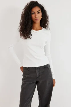 TALYA Longsleevy|Longsleevy^Longsleeve Bamboo off-white