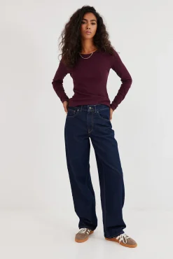 TALYA Longsleevy|Longsleevy^Longsleeve Bamboo plum