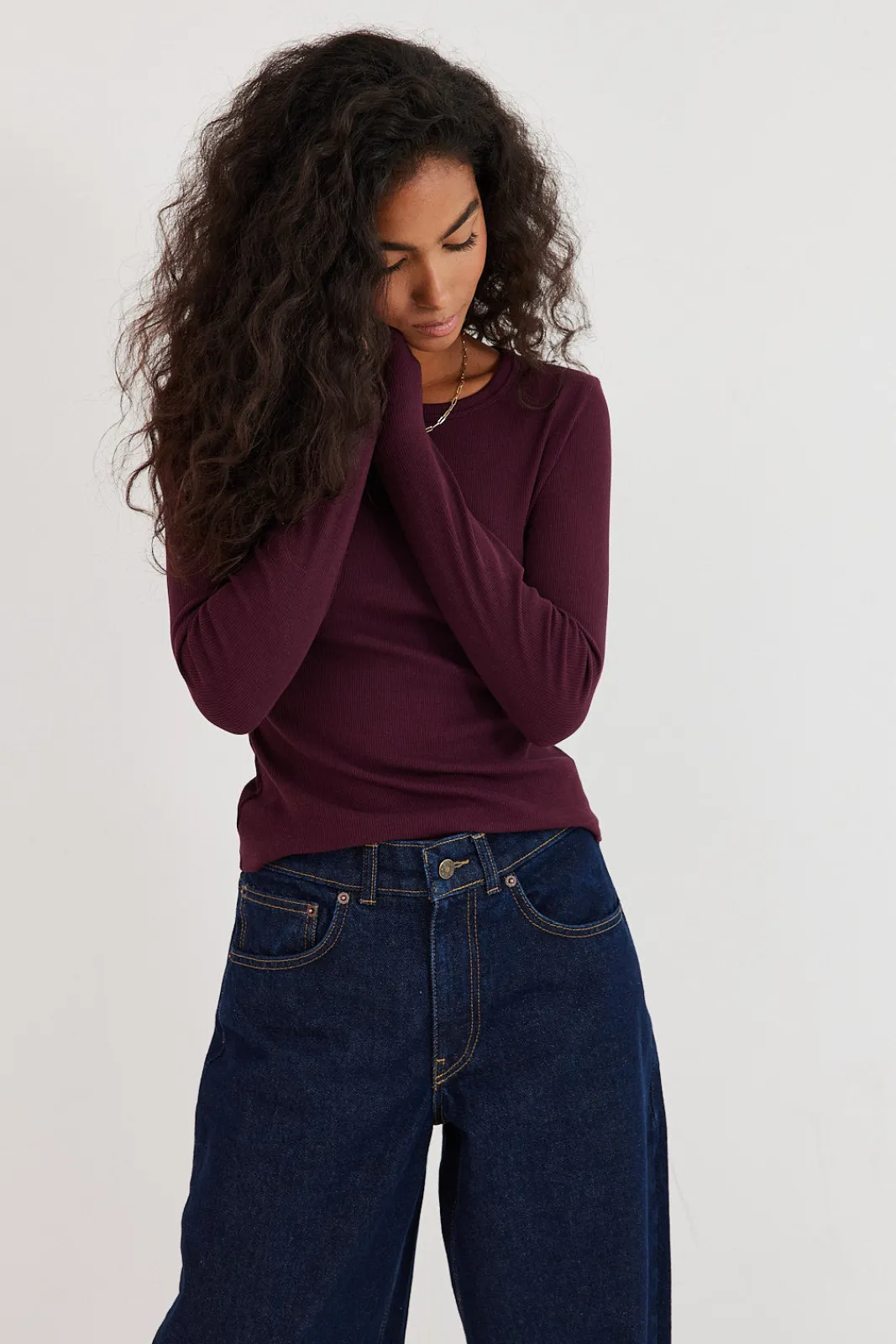 TALYA Longsleevy|Longsleevy^Longsleeve Bamboo plum