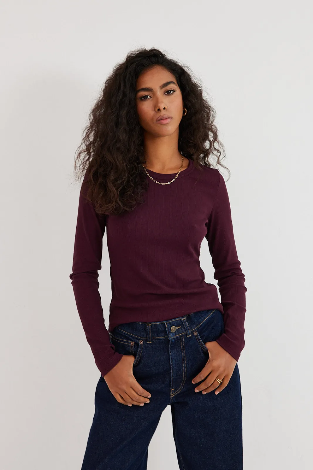 TALYA Longsleevy|Longsleevy^Longsleeve Bamboo plum