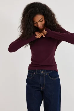 TALYA Longsleevy|Longsleevy^Longsleeve Bamboo plum