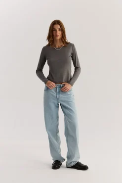 TALYA Longsleevy|Longsleevy^Longsleeve Bowie grey