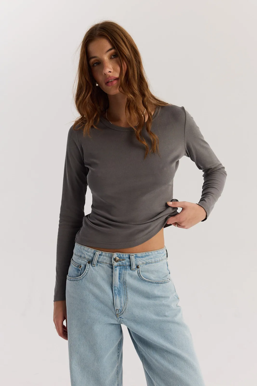TALYA Longsleevy|Longsleevy^Longsleeve Bowie grey