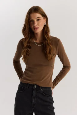 TALYA Longsleevy|Longsleevy^Longsleeve Bowie mocca mousse