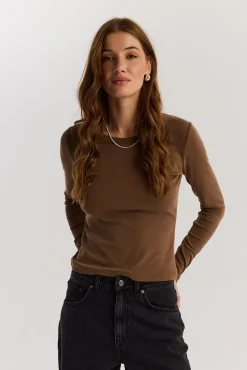 TALYA Longsleevy|Longsleevy^Longsleeve Bowie mocca mousse
