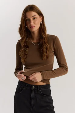 TALYA Longsleevy|Longsleevy^Longsleeve Bowie mocca mousse