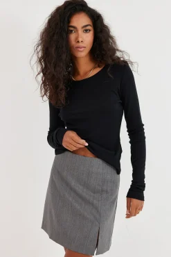 TALYA Longsleevy|Longsleevy^Longsleeve Merino black