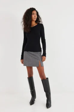TALYA Longsleevy|Longsleevy^Longsleeve Merino black