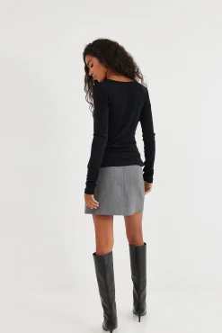TALYA Longsleevy|Longsleevy^Longsleeve Merino black