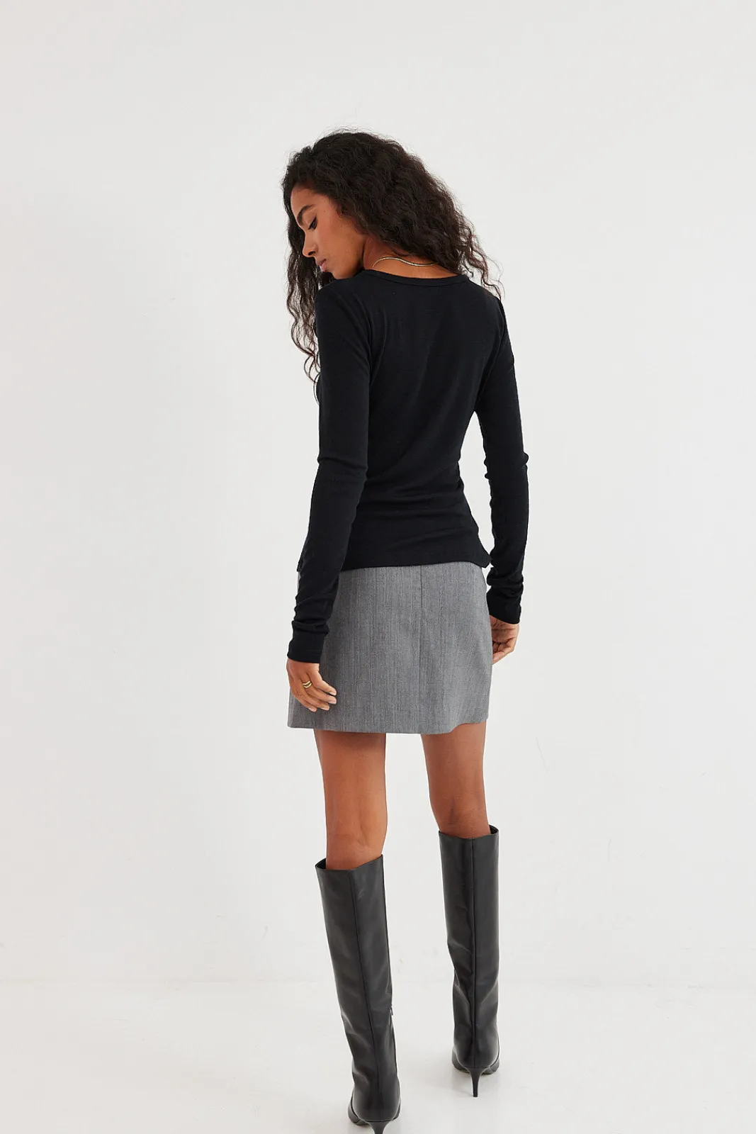 TALYA Longsleevy|Longsleevy^Longsleeve Merino black