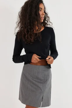 TALYA Longsleevy|Longsleevy^Longsleeve Merino black