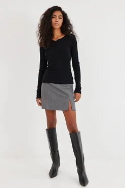TALYA Longsleevy|Longsleevy^Longsleeve Merino black