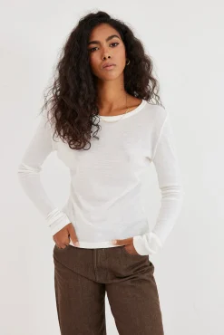 TALYA Longsleevy|Longsleevy^Longsleeve Merino off-white