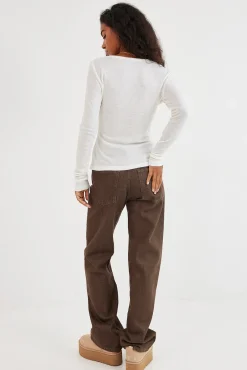 TALYA Longsleevy|Longsleevy^Longsleeve Merino off-white