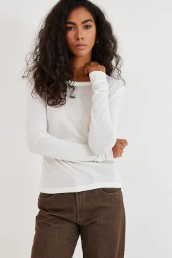TALYA Longsleevy|Longsleevy^Longsleeve Merino off-white