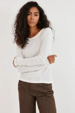TALYA Longsleevy|Longsleevy^Longsleeve Merino off-white