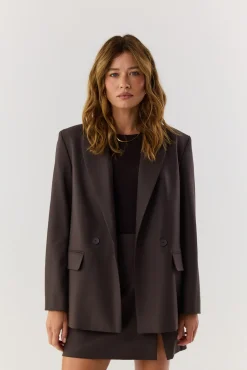 TALYA Marynarki^Marynarka James wool chocolate