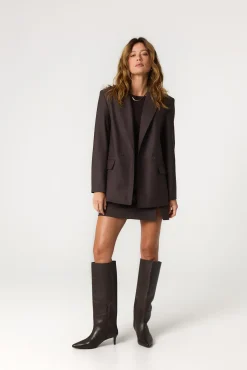 TALYA Marynarki^Marynarka James wool chocolate