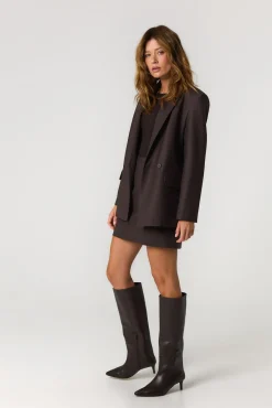 TALYA Marynarki^Marynarka James wool chocolate