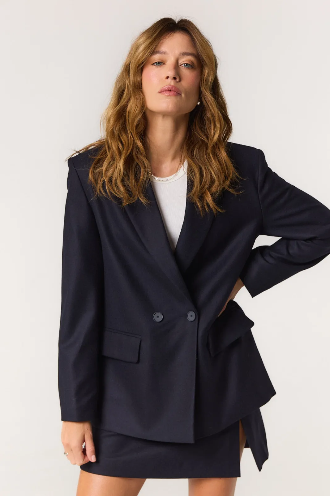 TALYA Marynarki^Marynarka James wool navy
