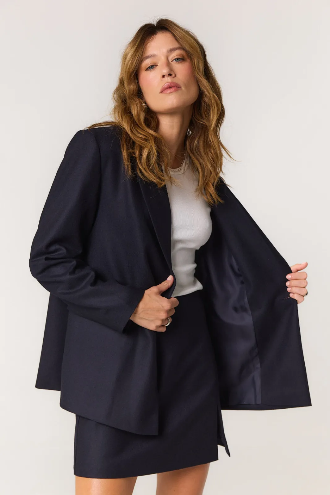 TALYA Marynarki^Marynarka James wool navy