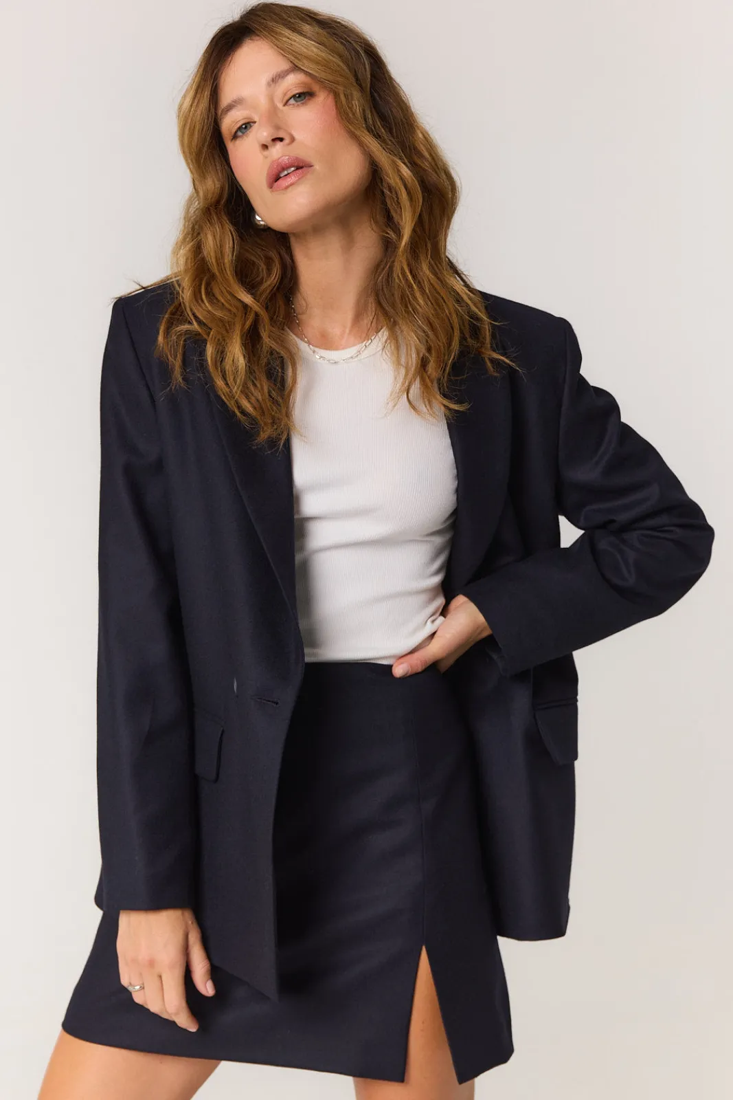 TALYA Marynarki^Marynarka James wool navy