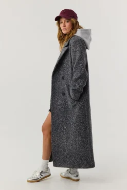 TALYA Płaszcze^Płaszcz Carmen dark grey melange