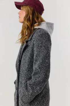 TALYA Płaszcze^Płaszcz Carmen dark grey melange