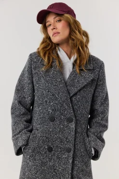 TALYA Płaszcze^Płaszcz Carmen dark grey melange