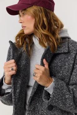 TALYA Płaszcze^Płaszcz Carmen dark grey melange