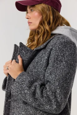 TALYA Płaszcze^Płaszcz Carmen dark grey melange