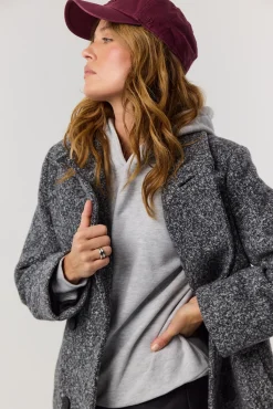 TALYA Płaszcze^Płaszcz Carmen dark grey melange