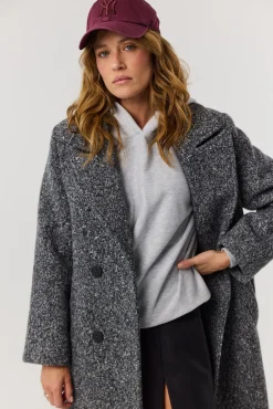 TALYA Płaszcze^Płaszcz Carmen dark grey melange
