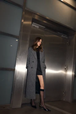 TALYA Płaszcze^Płaszcz Carmen dark grey melange