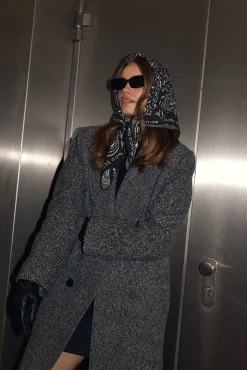 TALYA Płaszcze^Płaszcz Carmen dark grey melange