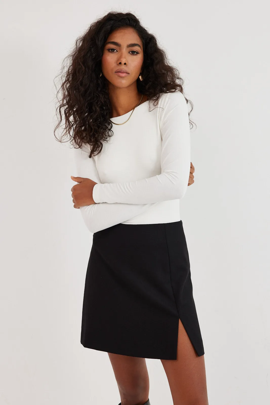 TALYA Spódnice^Spódnica Glen wool black