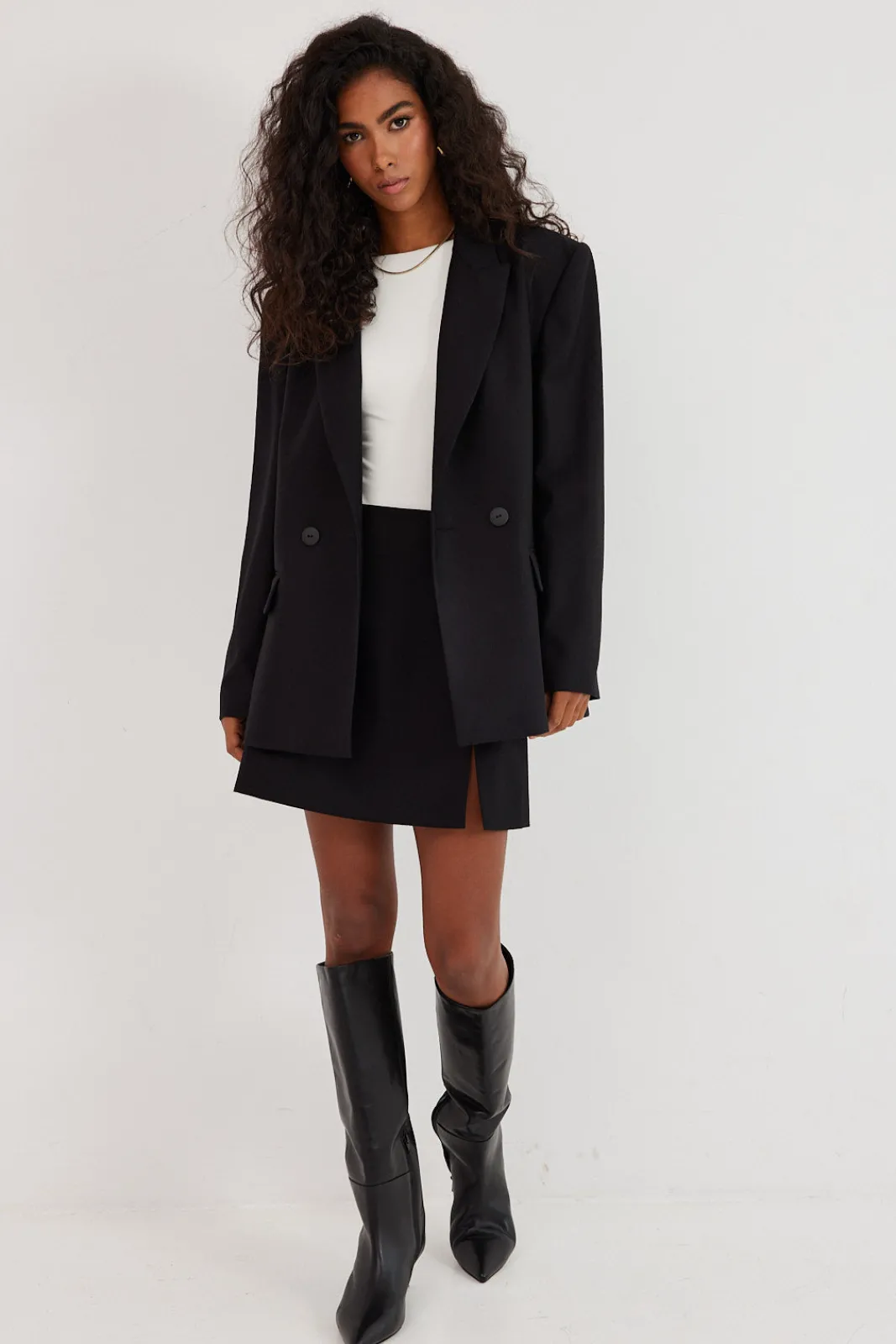 TALYA Spódnice^Spódnica Glen wool black