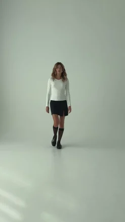 TALYA Spódnice^Spódnica Glen wool navy