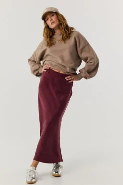 TALYA Spódnice^Spódnica Petra long burgundy