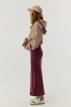 TALYA Spódnice^Spódnica Petra long burgundy