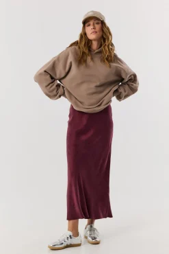TALYA Spódnice^Spódnica Petra long burgundy