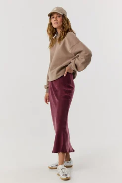 TALYA Spódnice^Spódnica Petra long burgundy