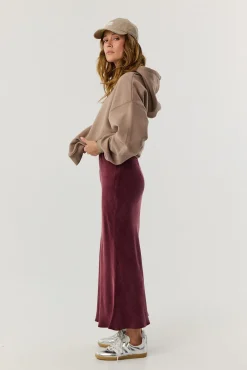TALYA Spódnice^Spódnica Petra long burgundy