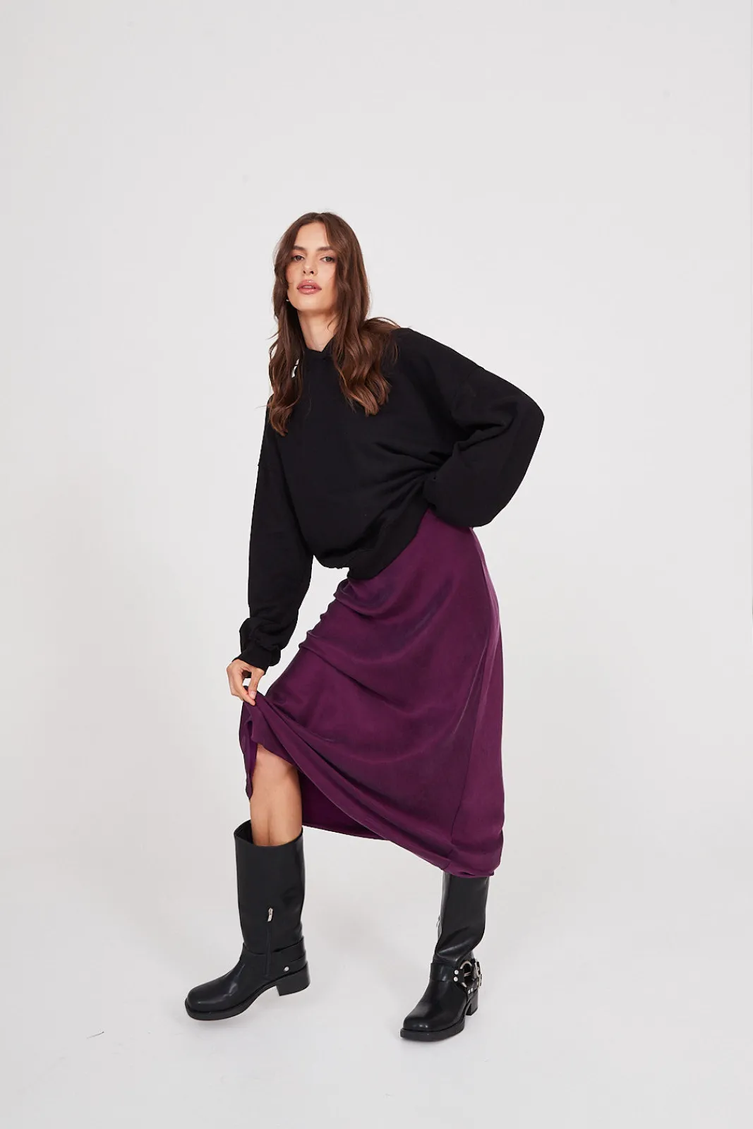 TALYA Spódnice^Spódnica Petra long plum