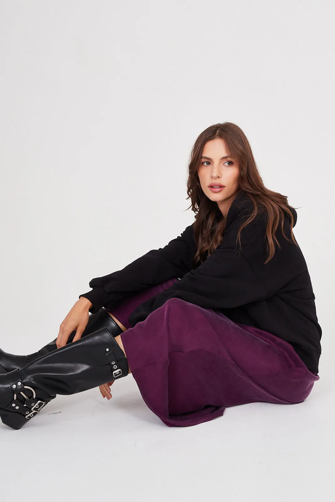 TALYA Spódnice^Spódnica Petra long plum
