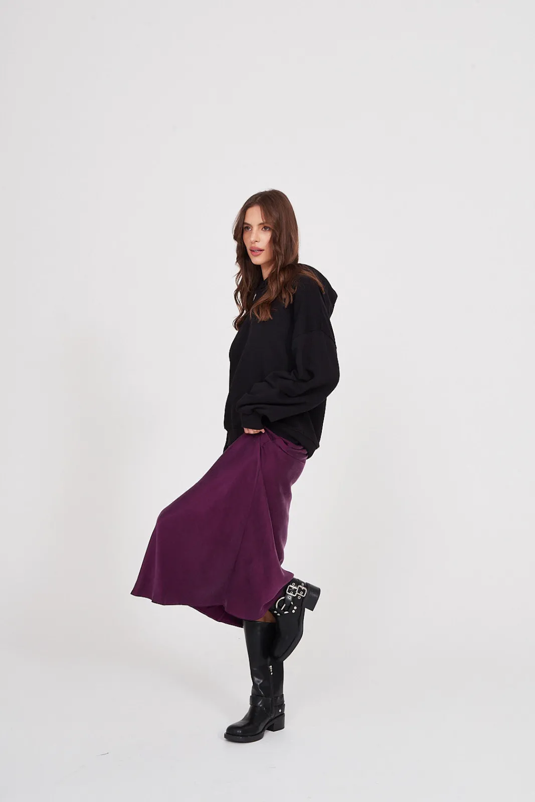 TALYA Spódnice^Spódnica Petra long plum