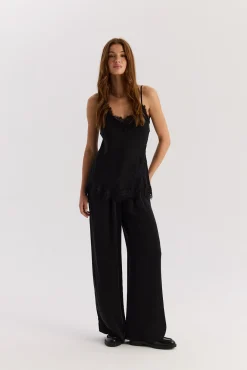 TALYA Spodnie^Spodnie Cupro black